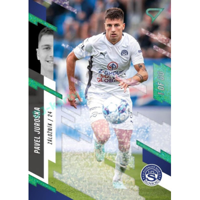 2023/24 Sportzoo Fortuna Liga 2. série #258 Pavel Juroška Green Dew 1of60