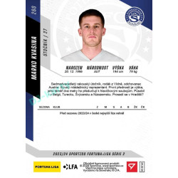 2023/24 Sportzoo Fortuna Liga 2. série #260 Marko Kvasina
