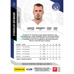 2023/24 Sportzoo Fortuna Liga 2. série #252 Stanislav Hofmann