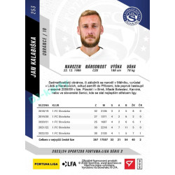 2023/24 Sportzoo Fortuna Liga 2. série #253 Jan Kalabiška