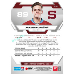 2023/24 Sportzoo ELH 2. serie #292 Jakub Konečný