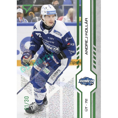 2024/25 Sportzoo ELH 2. serie #290 Andrej Kollár Green Glitter xx/30