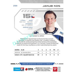 2024/25 Sportzoo ELH 2. serie #291 Jakub Kos