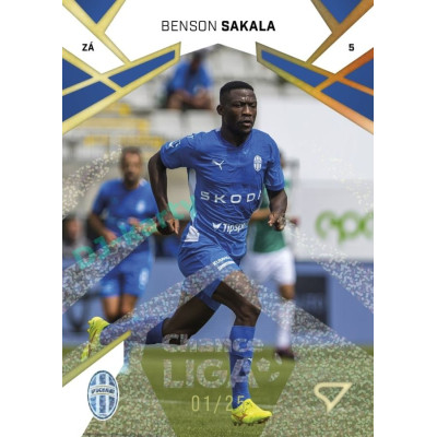 2024/25 Sportzoo Chance Liga 1. série #057 Benson Sakala Gold Glitter 09/25
