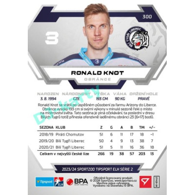 2023/24 Sportzoo ELH 2. serie #300 Ronald Knot