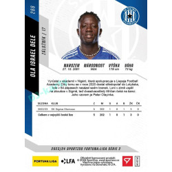 2023/24 Sportzoo Fortuna Liga 2. série #266 Ola Israel Dele