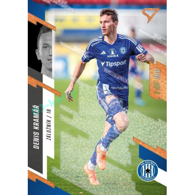 2023/24 Sportzoo Fortuna Liga 2. série #267 Denis Kramář Copper Sparks 1of100