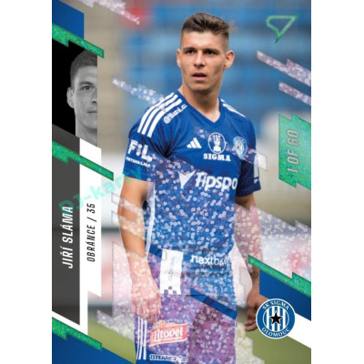 2023/24 Sportzoo Fortuna Liga 2. série #265 Jiří Sláma Green Dew 1of60