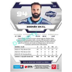 2023/24 Sportzoo ELH 2. serie #309 Zdeněk Okál