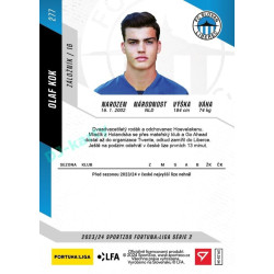 2023/24 Sportzoo Fortuna Liga 2. série #277 Olaf Kok
