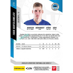 2023/24 Sportzoo Fortuna Liga 2. série #279 Ivan Varfolomejev