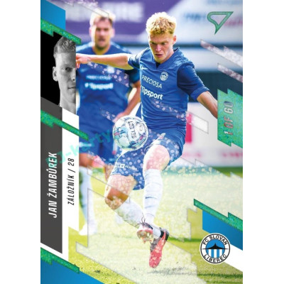 2023/24 Sportzoo Fortuna Liga 2. série #280 Jan Žambůrek Green Dew 1of60