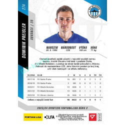 2023/24 Sportzoo Fortuna Liga 2. série #274 Dominik Preisler