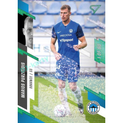 2023/24 Sportzoo Fortuna Liga 2. série #275 Marios Purzitidis Green Dew 1of60