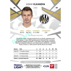 2024/25 Sportzoo Chance Liga 1. série #082 Adam Vlkanova