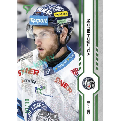2024/25 Sportzoo ELH 2. serie #303 Vojtěch Budík Green Glitter xx/30