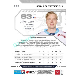 2024/25 Sportzoo ELH 2. serie #308 Jonáš Peterek
