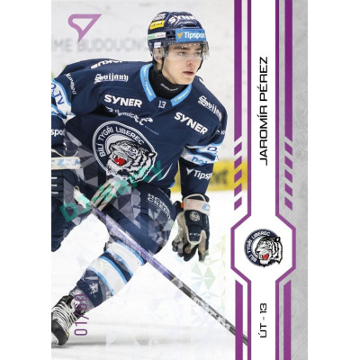 2024/25 Sportzoo ELH 2. serie #309 Jaromír Pérez Purple Iceberg xx/60
