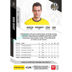 2023/24 Sportzoo Fortuna Liga 2. série #289 Jakub Rada