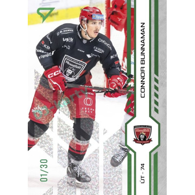 2024/25 Sportzoo ELH 2. serie #312 Connor Bunnaman Green Glitter xx/30