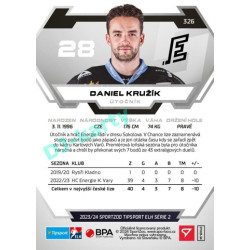 2023/24 Sportzoo ELH 2. serie #326 Daniel Kružík
