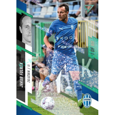 2023/24 Sportzoo Fortuna Liga 2. série #297 Jakub Fulnek Green Dew 1of60