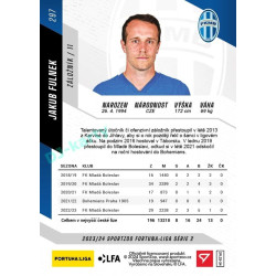 2023/24 Sportzoo Fortuna Liga 2. série #297 Jakub Fulnek