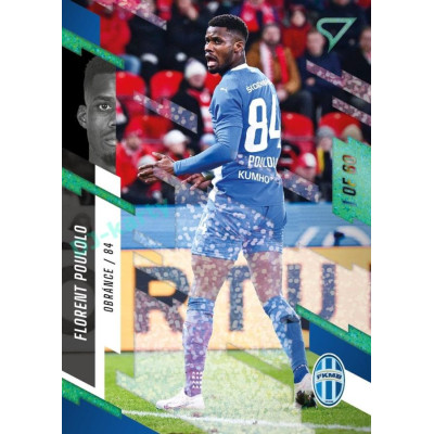 2023/24 Sportzoo Fortuna Liga 2. série #294 Florent Poulolo Green Dew 1of60