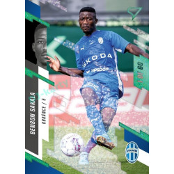 2023/24 Sportzoo Fortuna Liga 2. série #295 Benson Sakala Green Dew 1of60
