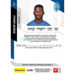 2023/24 Sportzoo Fortuna Liga 2. série #295 Benson Sakala