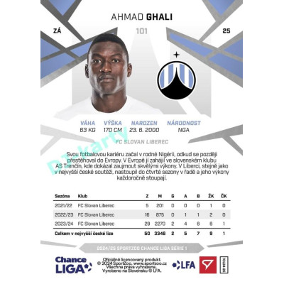 2024/25 Sportzoo Chance Liga 1. série #101 Ahmad Ghali