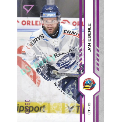 2024/25 Sportzoo ELH 2. serie #320 Jan Eberle Purple Iceberg xx/60