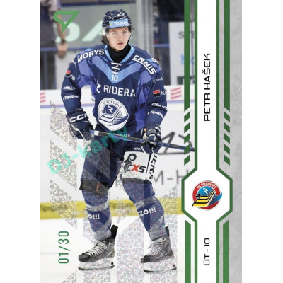 2024/25 Sportzoo ELH 2. serie #321 Petr Hašek Green Glitter xx/30