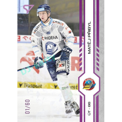 2024/25 Sportzoo ELH 2. serie #323 Matěj Přibyl Purple Iceberg xx/60