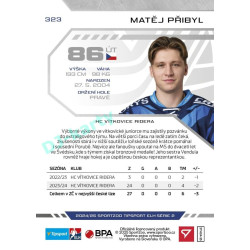 2024/25 Sportzoo ELH 2. serie #323 Matěj Přibyl