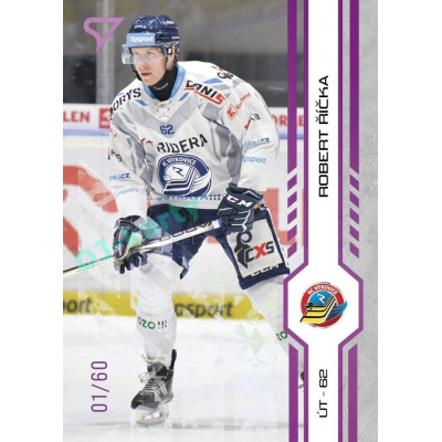 2024/25 Sportzoo ELH 2. serie #324 Robert Říčka Purple Iceberg xx/60