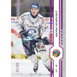 2024/25 Sportzoo ELH 2. serie #325 Maxim Vehovský Purple Iceberg xx/60