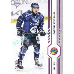 2024/25 Sportzoo ELH 2. serie #326 Patrik Zdráhal Purple Iceberg xx/60