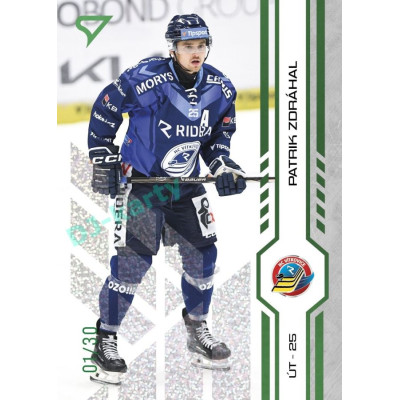 2024/25 Sportzoo ELH 2. serie #326 Patrik Zdráhal Green Glitter xx/30