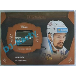 2020/21 OFS 1.série Petr Holík #RPS-PHO 5/5 Game Used Remnants Black Cut