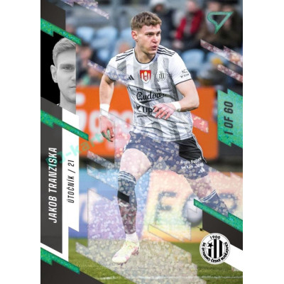 2023/24 Sportzoo Fortuna Liga 2. série #312 Jakob Tranziska Green Dew 1of60