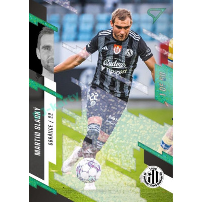 2023/24 Sportzoo Fortuna Liga 2. série #305 Martin Sladký Green Dew 1of60