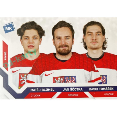 2021/22 MK reprezentace #100 M. Blümel / J. Ščotka / D. Tomášek ZOH