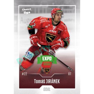 2022/23 Goal Cards Chance Liga 1. série #053 Tomáš Jiránek Expo Green x/4