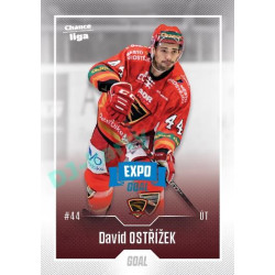 2022/23 Goal Cards Chance Liga 1. série #056 David Ostřížek Expo Blue x/4