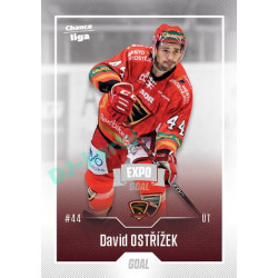 2022/23 Goal Cards Chance Liga 1. série #056 David Ostřížek Expo Ostrava SILVER 1of2