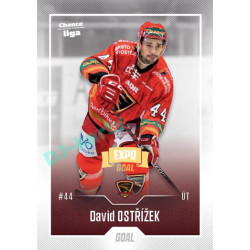 2022/23 Goal Cards Chance Liga 1. série #056 David Ostřížek Expo Ostrava GOLD 1of2