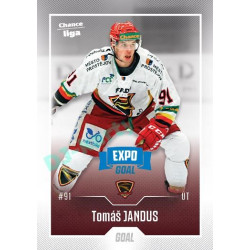 2022/23 Goal Cards Chance Liga 1. série #058 Tomáš Jandus Expo Blue x/4