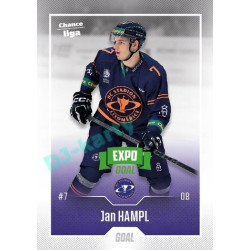 2022/23 Goal Cards Chance Liga 1. série #061 Jan Hampl Expo Green x/4