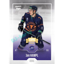 2022/23 Goal Cards Chance Liga 1. série #061 Jan Hampl Expo Ostrava GOLD 1of2
